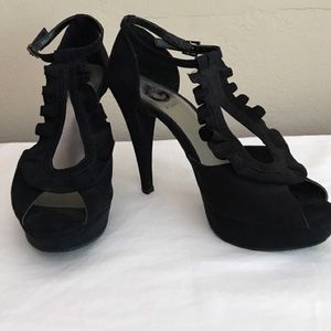 G by Guess Black Platform Heels